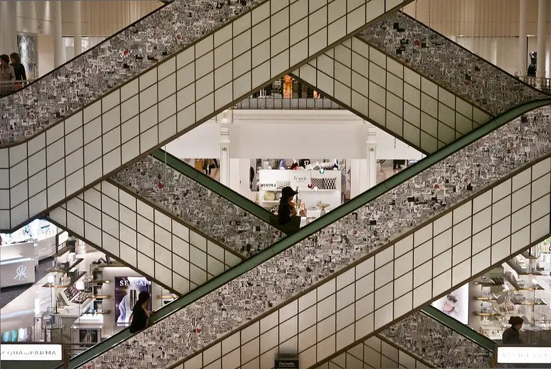 An Interior of the Trading Floor of Le Bon Marche Rive Gauche, the