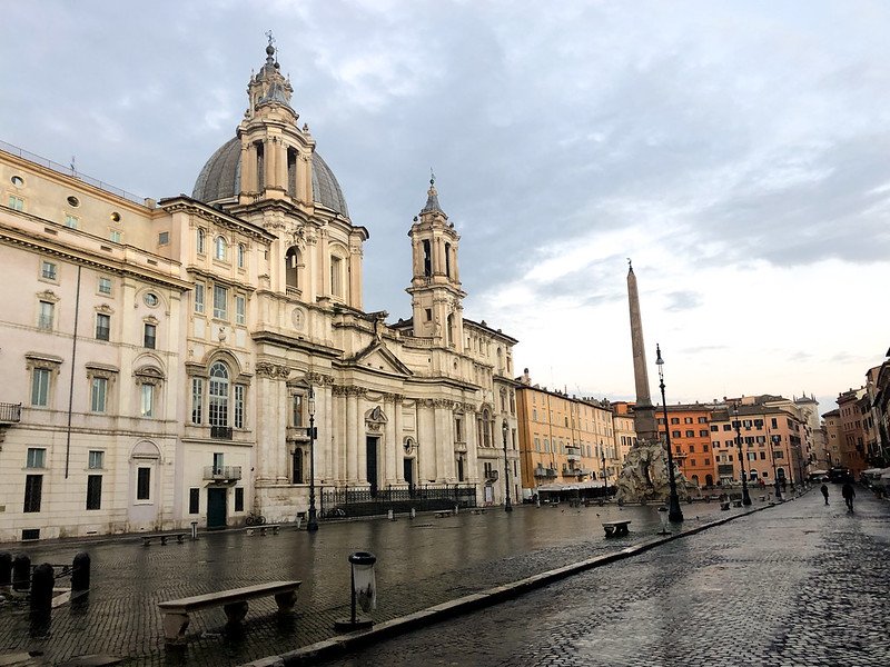 piazza navona view by francisco anzola