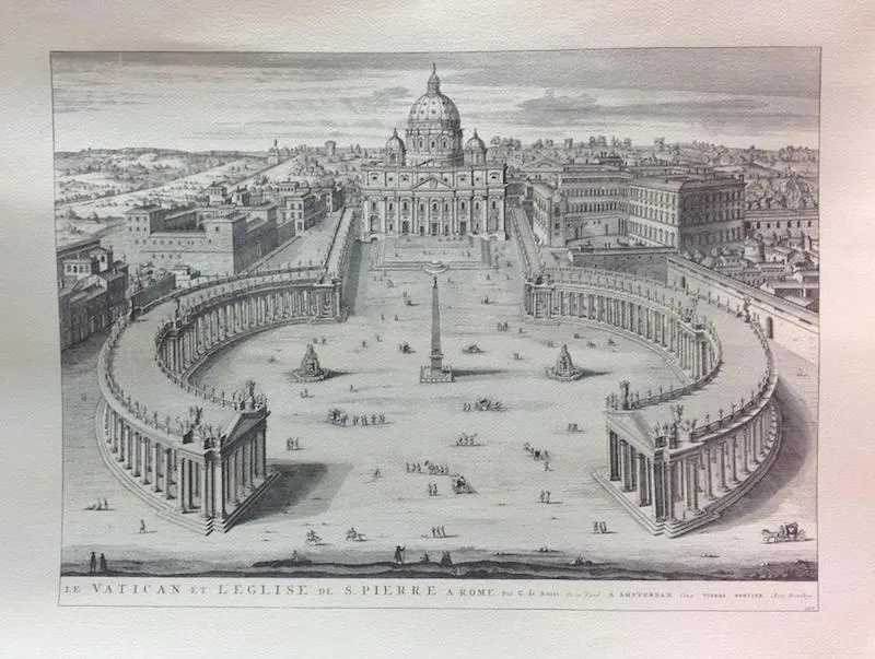 prints from rome - map of vatican pic