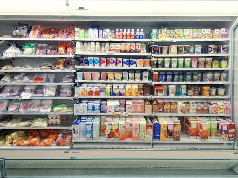 tokyo supermarkets - dairy aisle pic