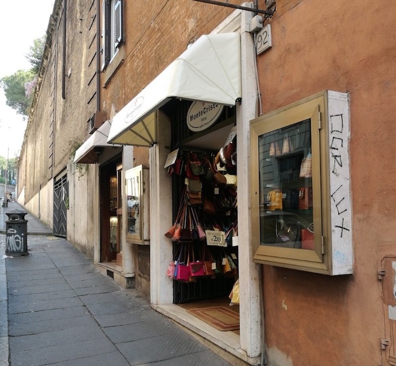 via francesco crispi leather shops