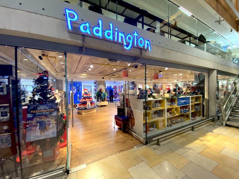 paddington bear shop entrance 