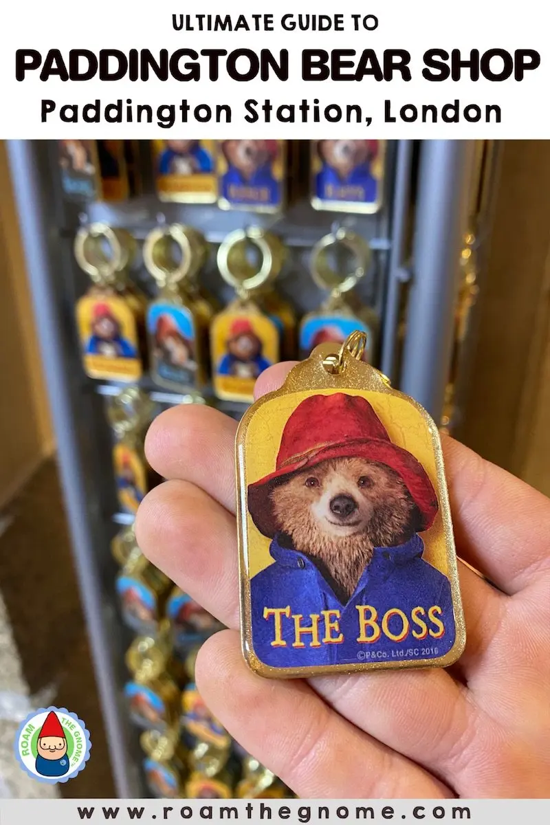 PIN 1 paddington bear store in london boss keyring 800