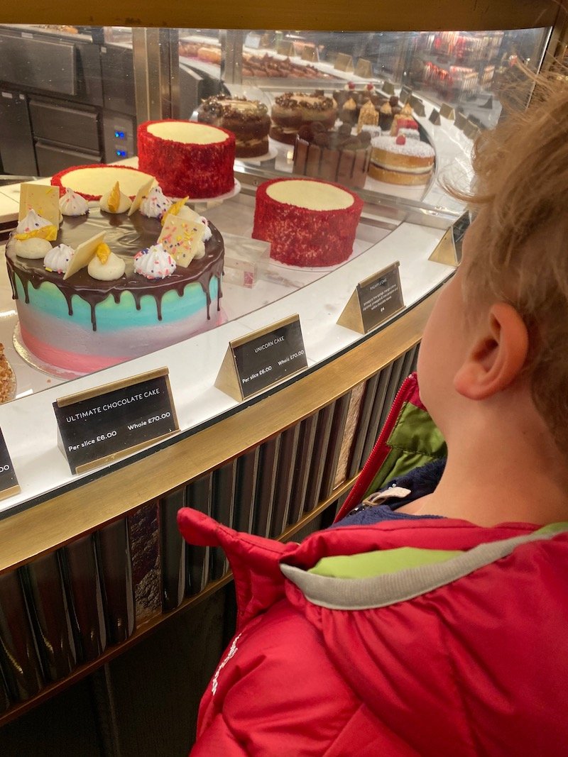 harrods food hall cake stand