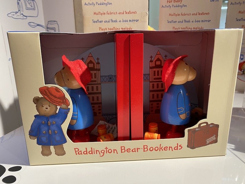 paddington bear shop in london bookends