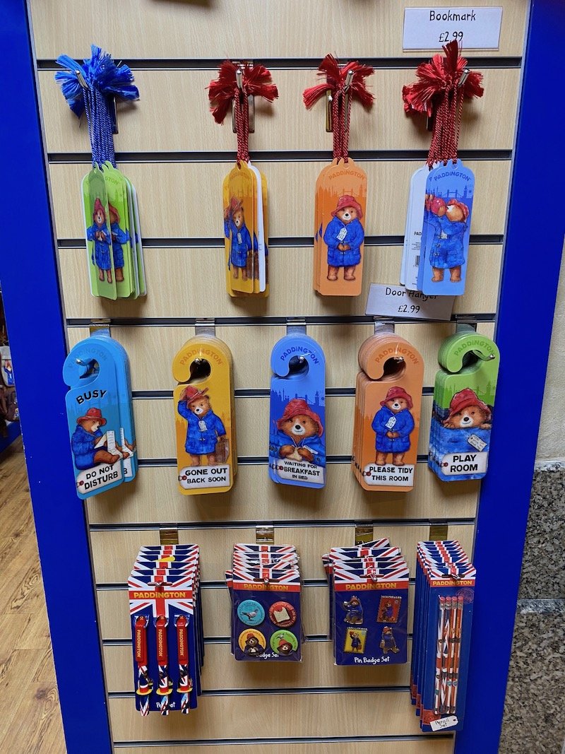 paddington bear shop in london bookmarks