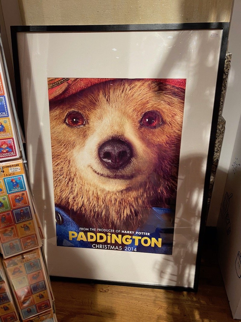 paddington bear shop in london movie poster