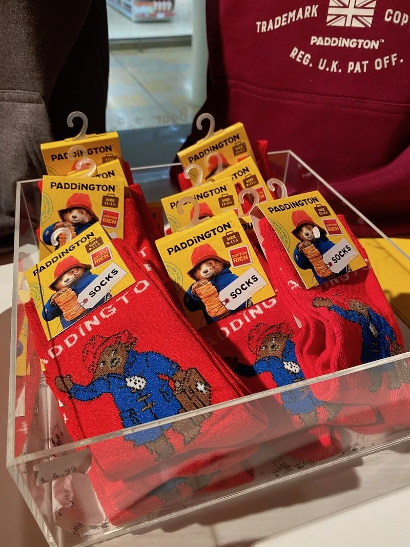 paddington bear shop socks