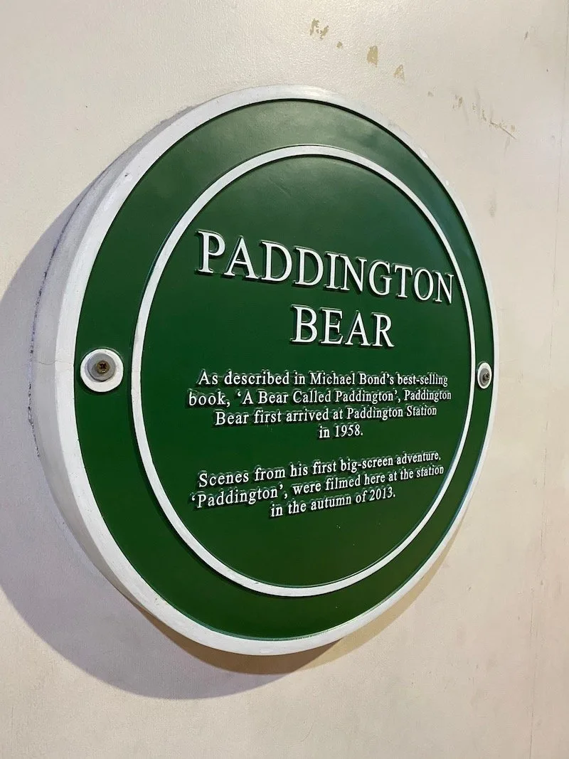 paddington bear film location marker pic