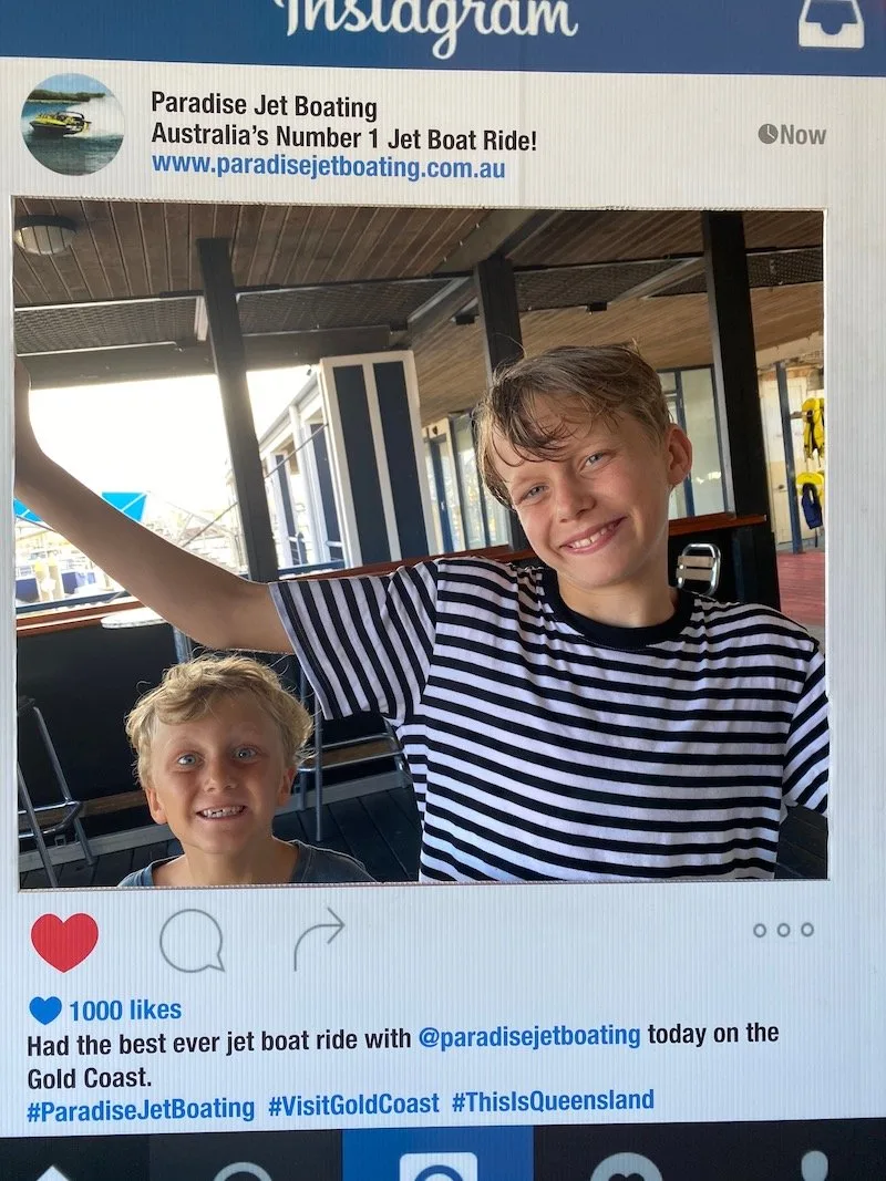 paradise jet boating instagram
