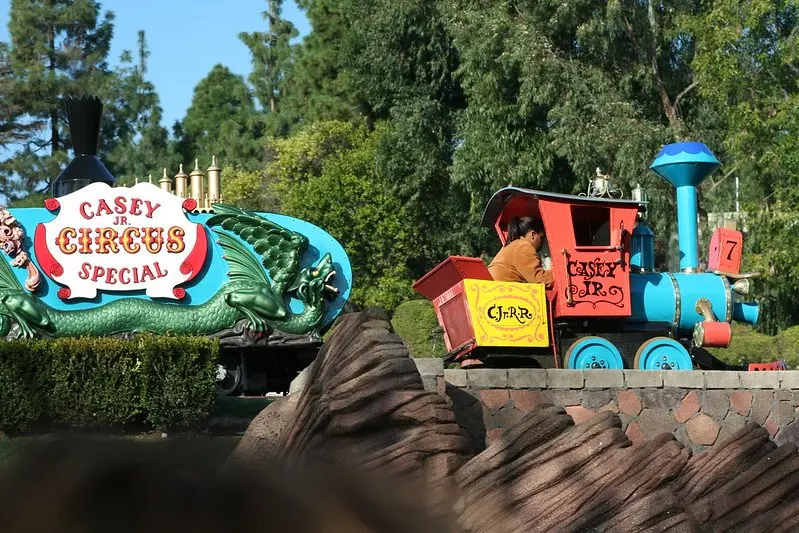 casey jr. circus train at disneyland pic by jeff christiansen