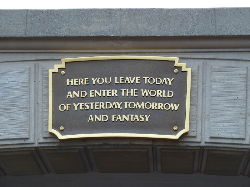 disneyland entrance sign by minniemom