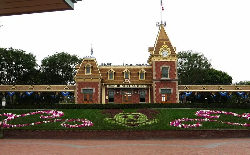 disneyland railway station by ken lund