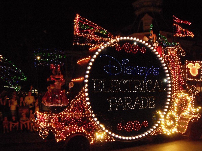 disney's electrical parade at magic kingdom by derek hatfield 