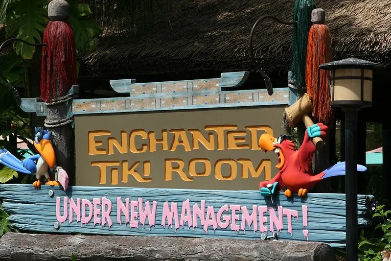 enchanted tiki room sign by jeff christiansen