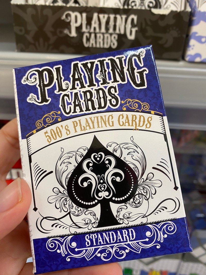 image - kmart travel games playing cards