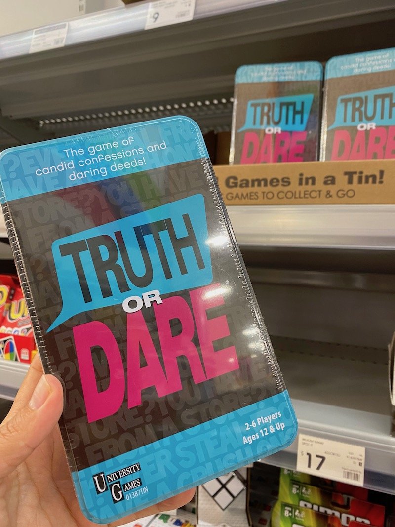 image - kmart travel games truth or dare
