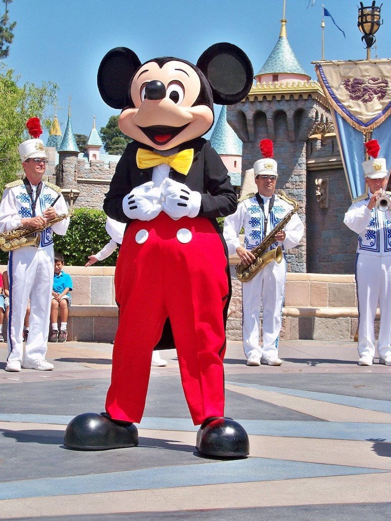 mickey mouse at disneyland by loren javier