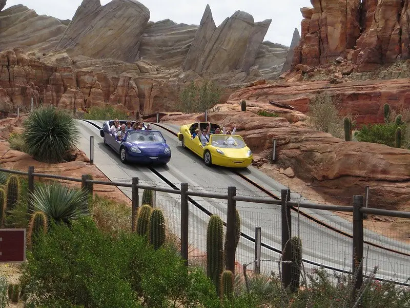 radiator springs racers at cars land disney california park by ken lund