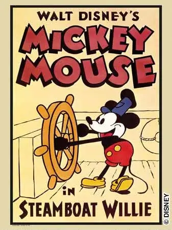 original steamboat mickey poster by s woodside