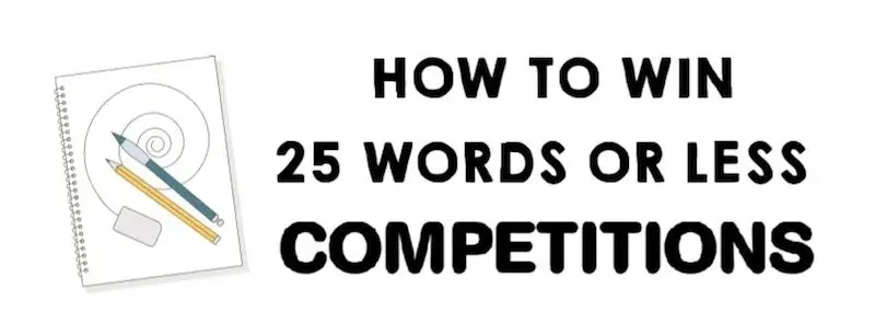 25 words or less competitions