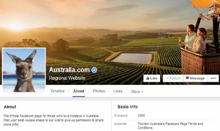 Tourism-Australia-Facebook-page