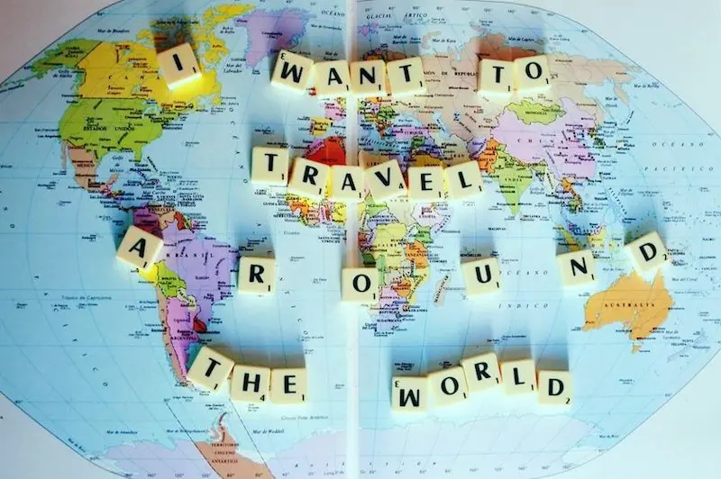 Travel_around_the_world map with scrabble letters by unknown - original source unfound 800