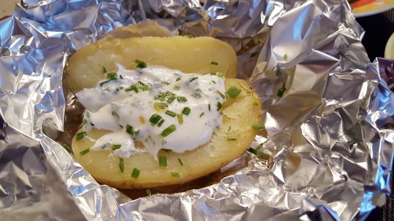 best camping food list - potato-dish-baked-potatoes