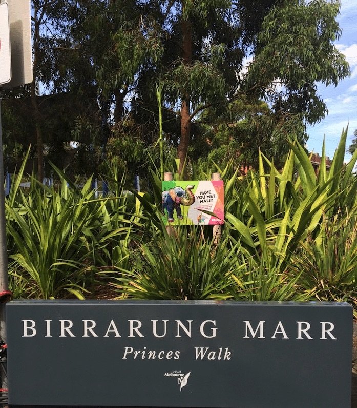 birrarung marr princes walk sign pic