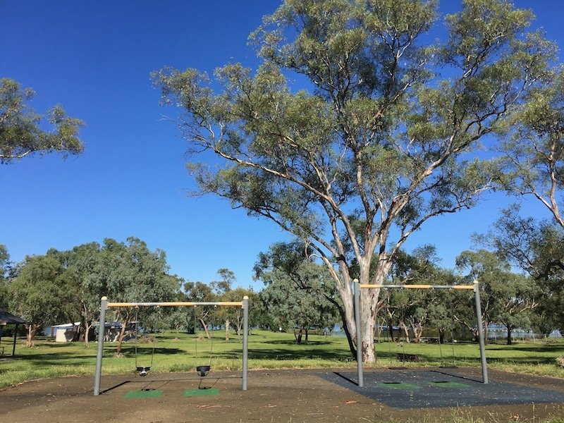 black mountain peninsula playground canberra swings pic