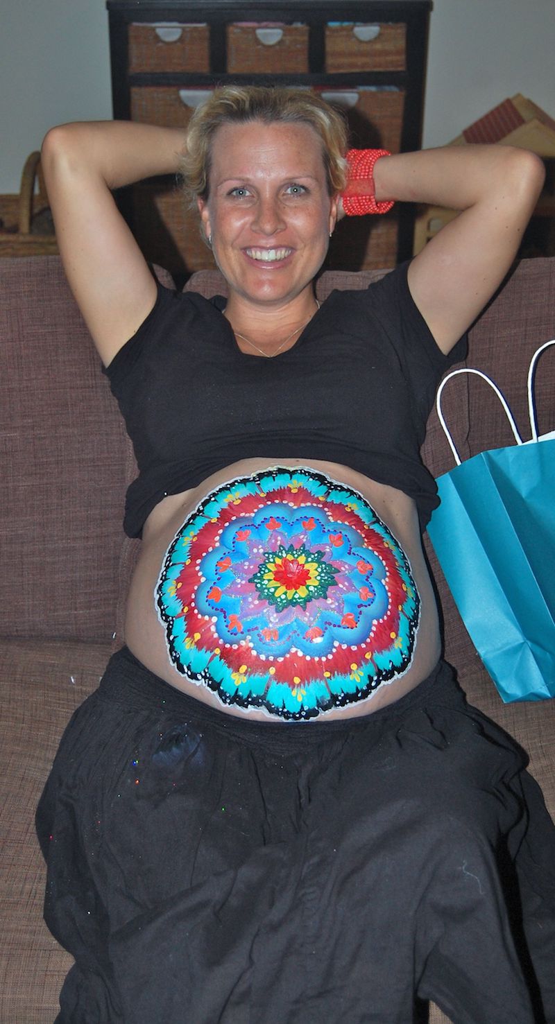 blessingway painted belly by robyn janetzki 800