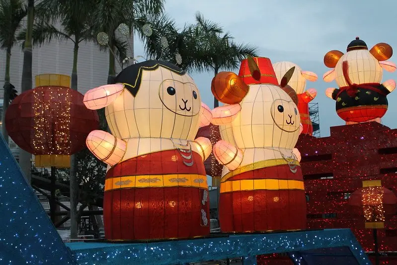 chinese new year lanterns clocktower by ian glen