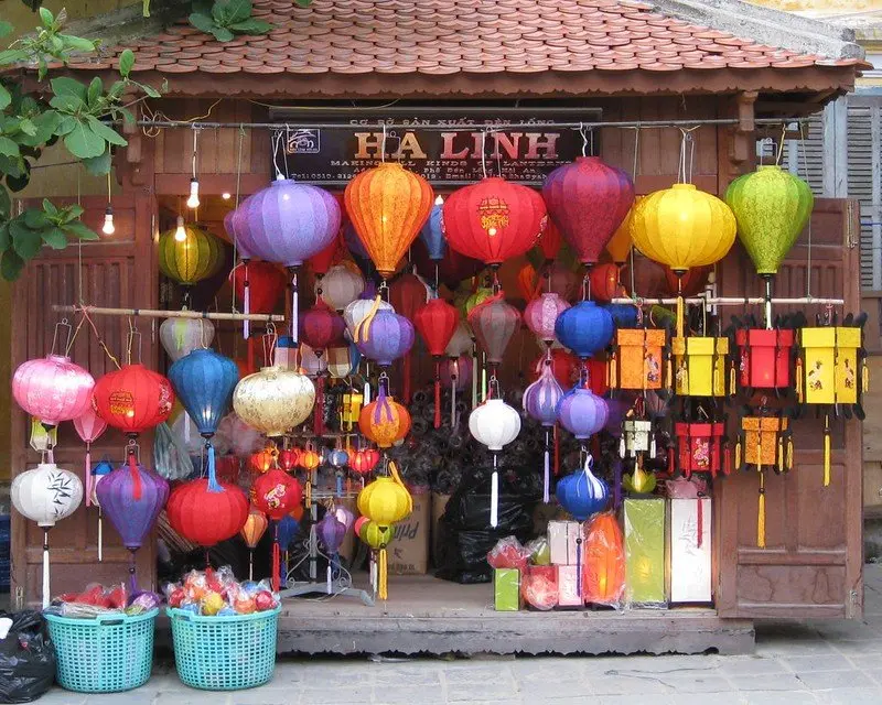 colorful lanterns by steven ridgway