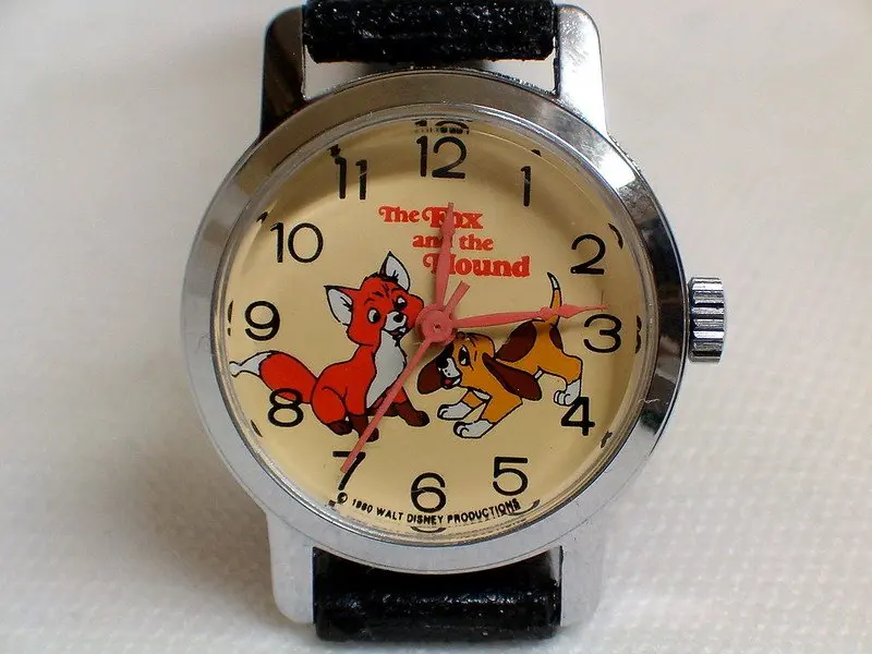 disney fox and hound watch collectible by joe haupt 