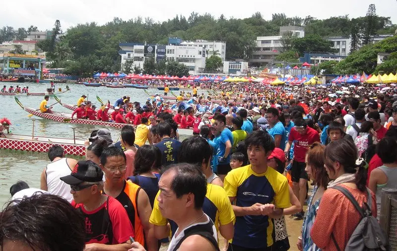 dragon boat racing pic at stanley hong kong