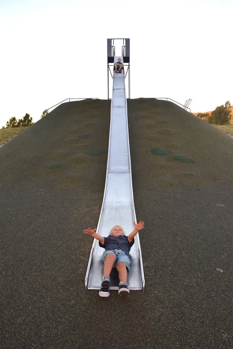 pic - Gordon Playground giant slide view from bottom