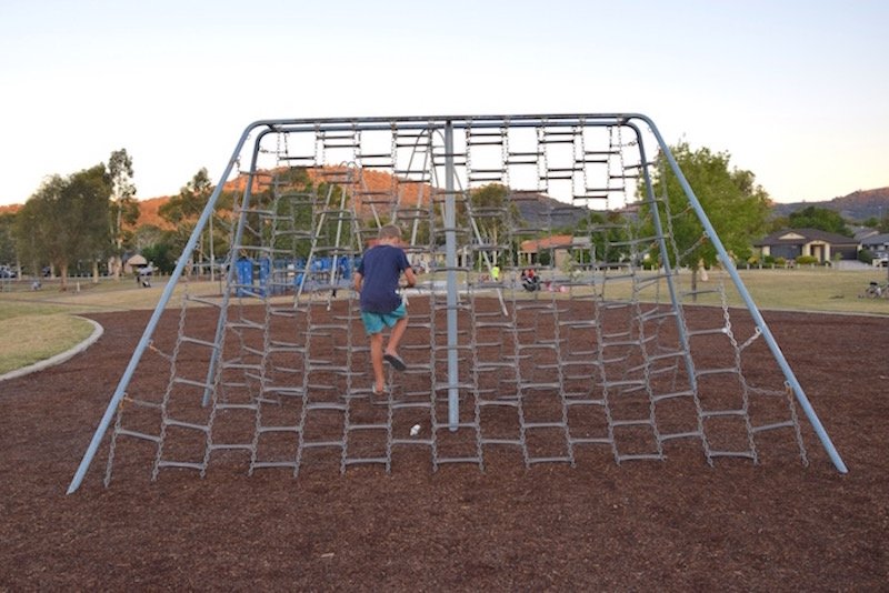 pic - Gordon Playground rope ladder