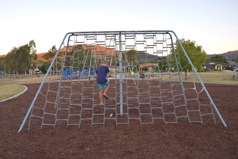 pic - Gordon Playground rope ladder