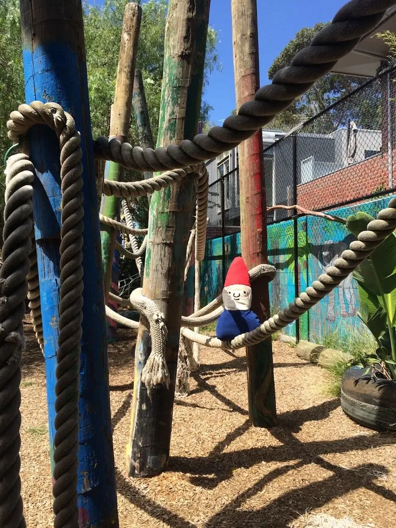 st kilda adventure playground melbourne climbing ropes pic