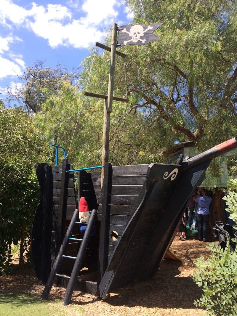 st kilda adventure playground melbourne pirate ship pic