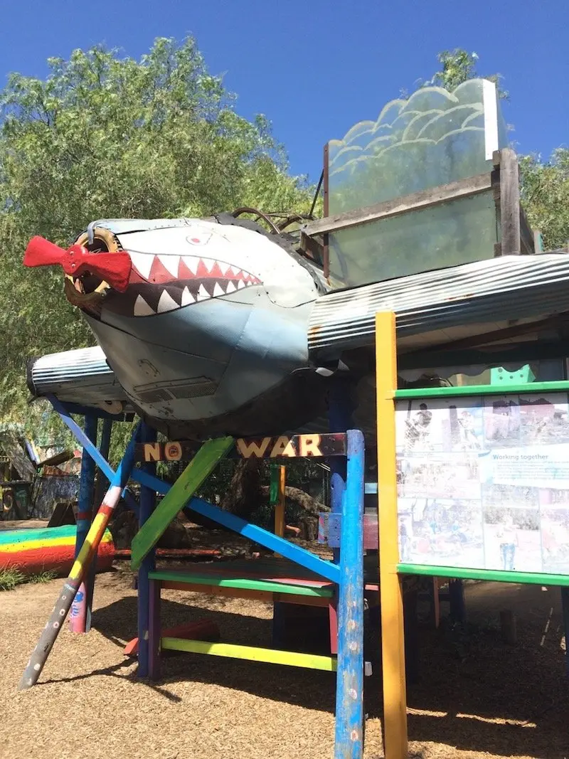 st kilda adventure playground melbourne shark fort pic