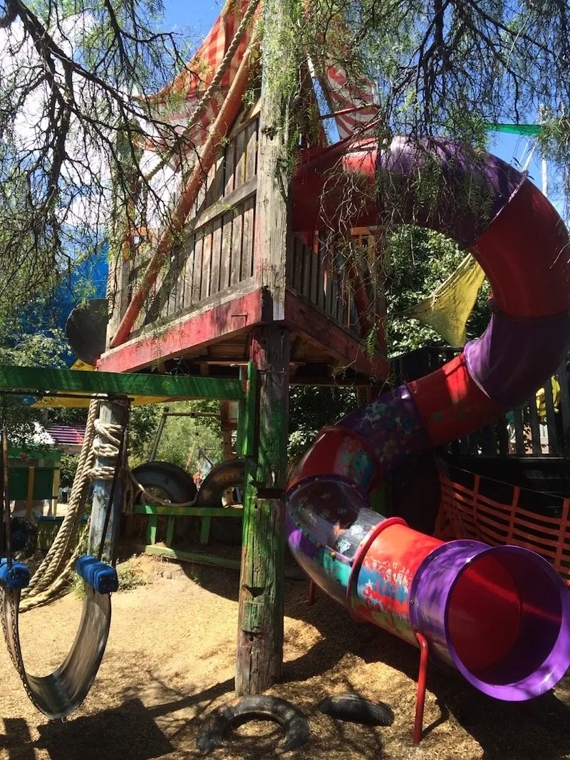 st kilda adventure playground melbourne slide pic