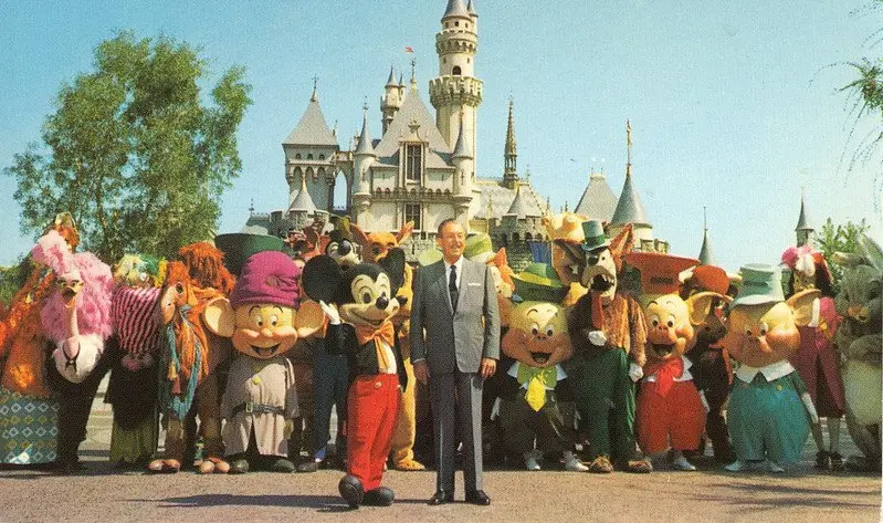 walt and gang postcard by loren javier flickr