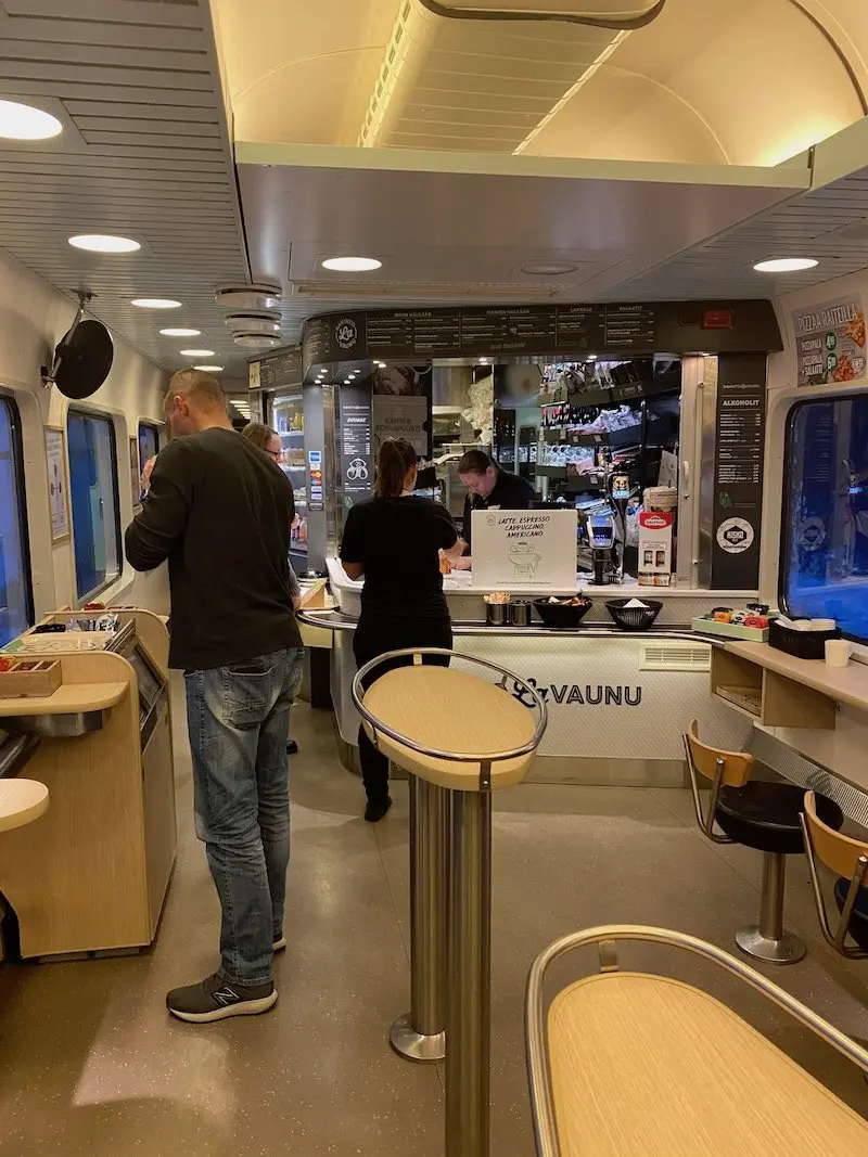 Image - Helsinki to rovaniemi train cafe restaurant car