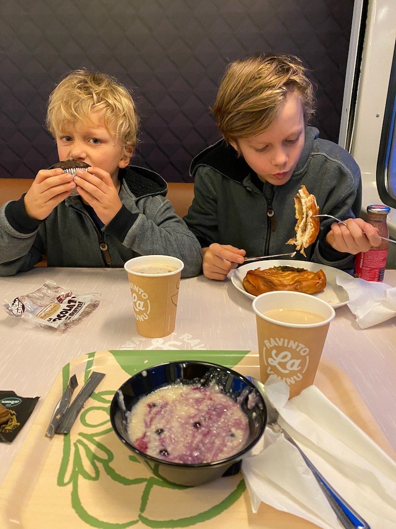 Image - Helsinki to rovaniemi train on board menu- breakfast