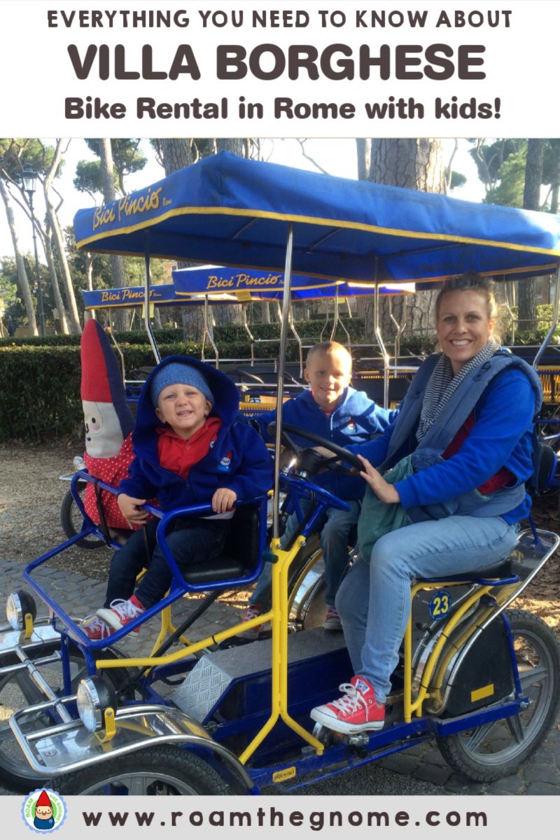 PIN villa borghese bike rental pic