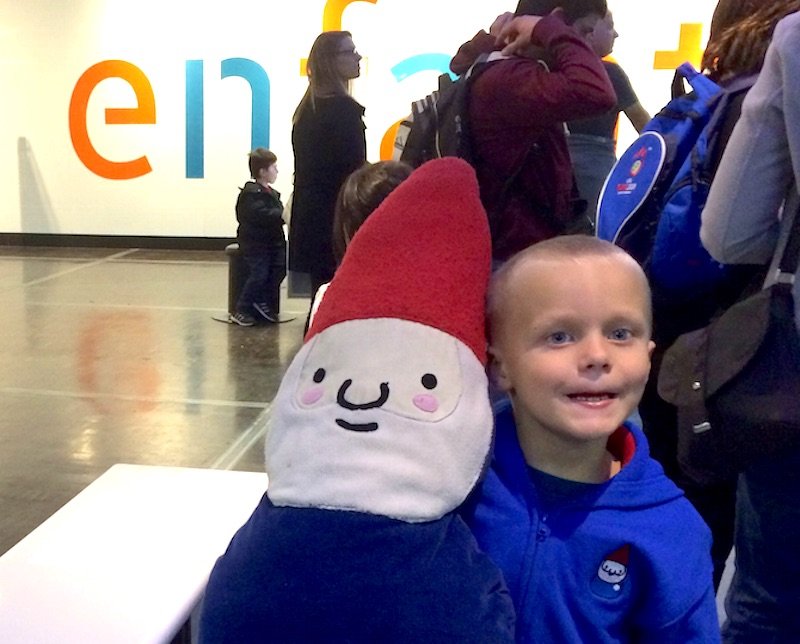 Things to do with Kids in Paris - cite des science museum with roam the gnome pic 