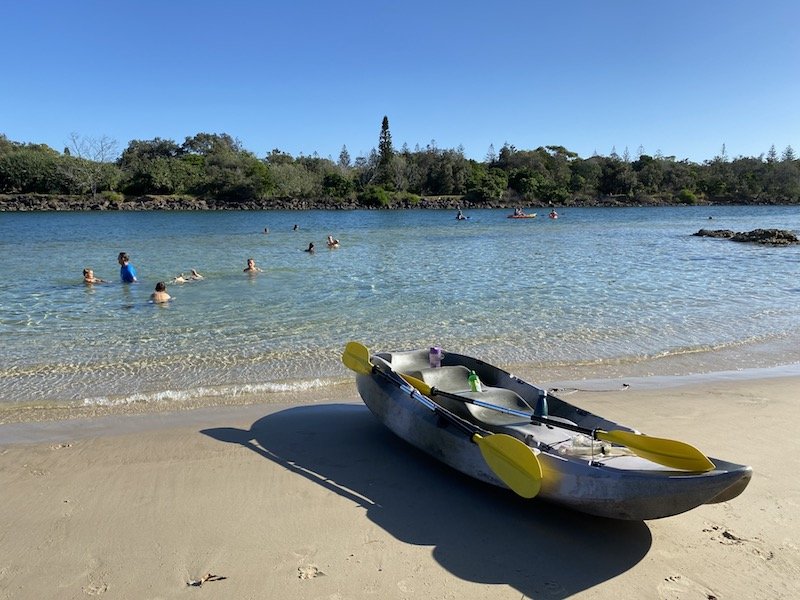 christmas beach kayaks pic