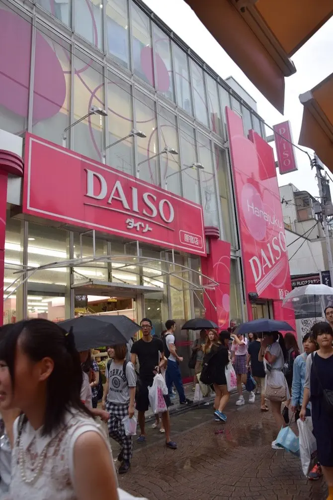 daiso harajuku shop front