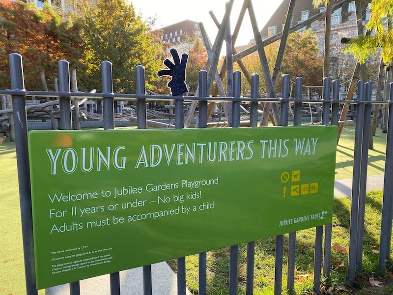 image - jubilee playground near london eye sign